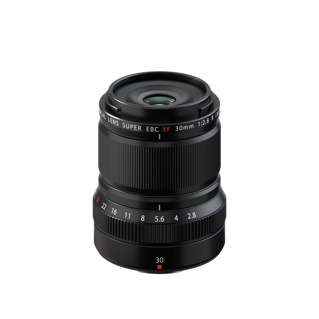 Fujinon XF30mm F2.8 R LM WR Macro lens from top